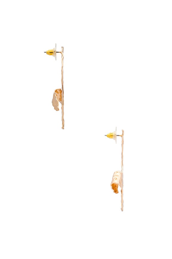 view 2 of 2 HAMMERED 귀걸이 in Gold