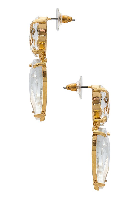 view 2 of 2 Heart Drop Earrings in Gold