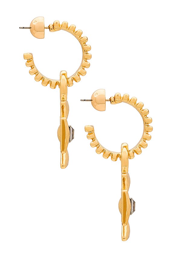 view 2 of 3 BOUCLES D'OREILLES CROSSED UP in Gold