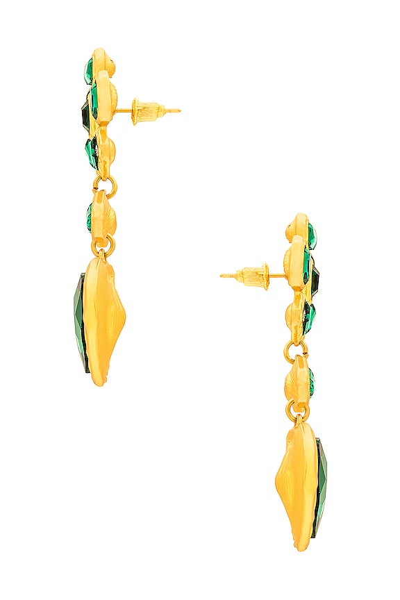 view 2 of 2 Love Sprout Earrings in Green