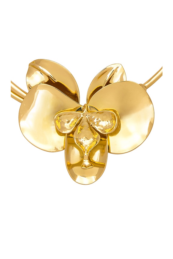 view 2 of 2 COLLIER RAS DU COU ORCHID in Gold