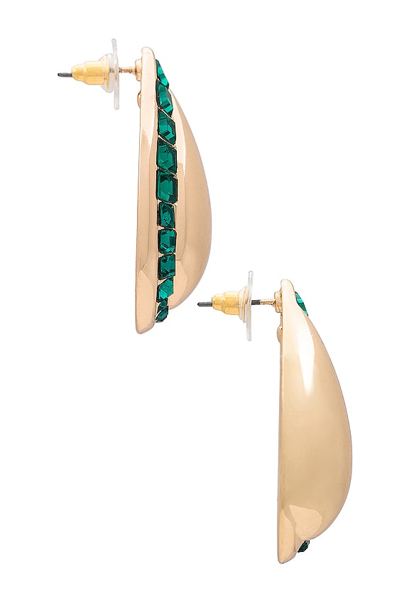 view 2 of 2 イヤリング in Gold & Green
