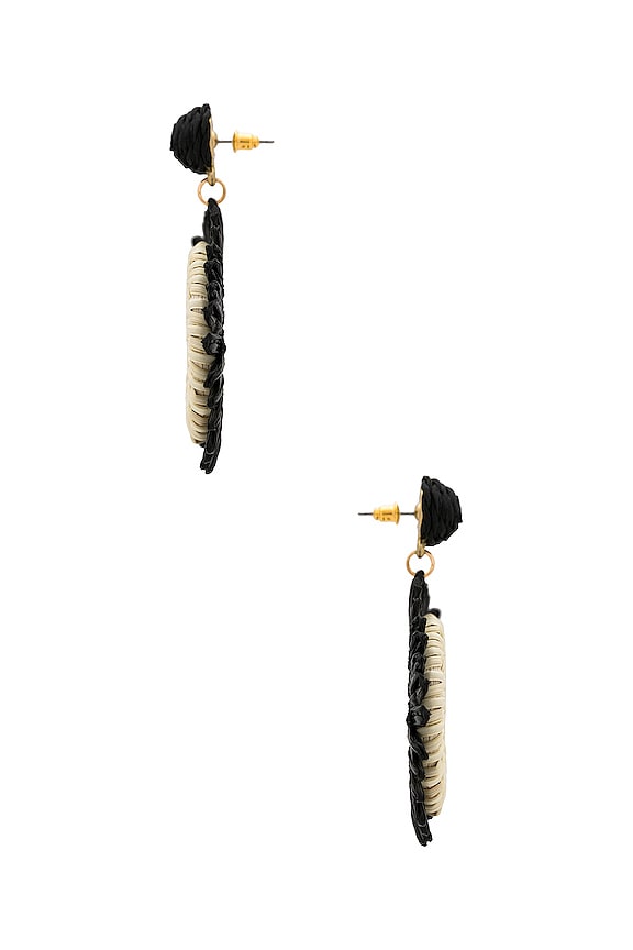 view 2 of 2 Circle Drop Earring in Black