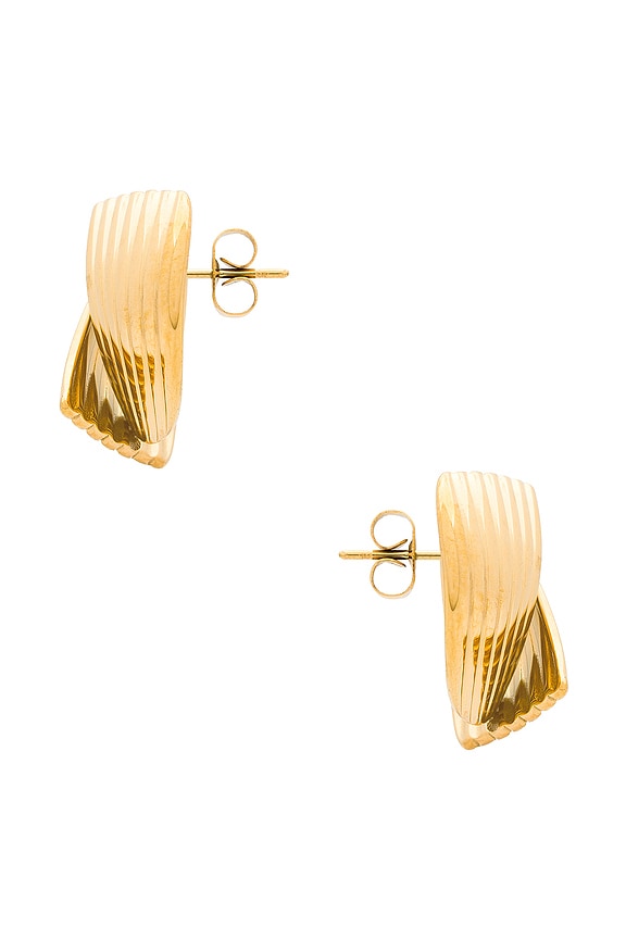 view 2 of 2 Circle Wrap Earrings in Gold