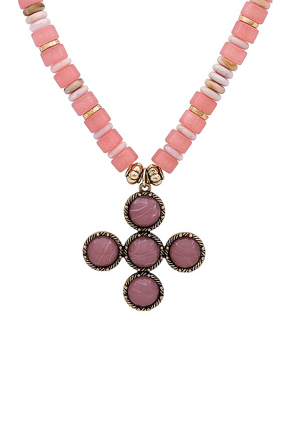 view 2 of 2 COLLIER PLASTRON in Pink