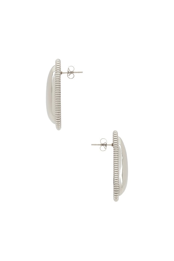 view 2 of 2 PENDIENTES AMBER in Silver