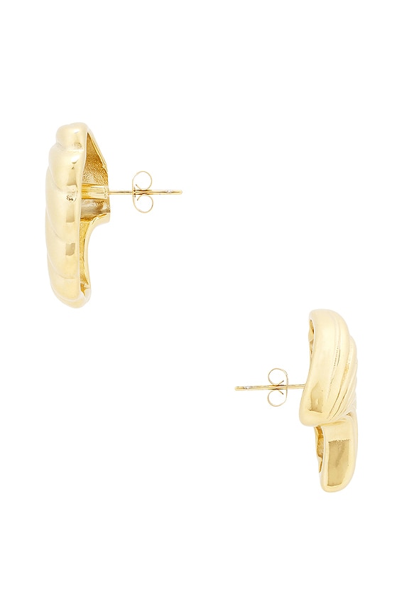 view 2 of 2 Shell Stud Earrings in Gold