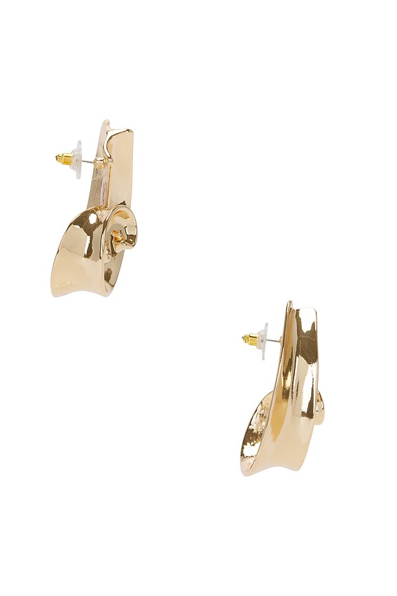 view 2 of 2 Swirl Stud in Gold