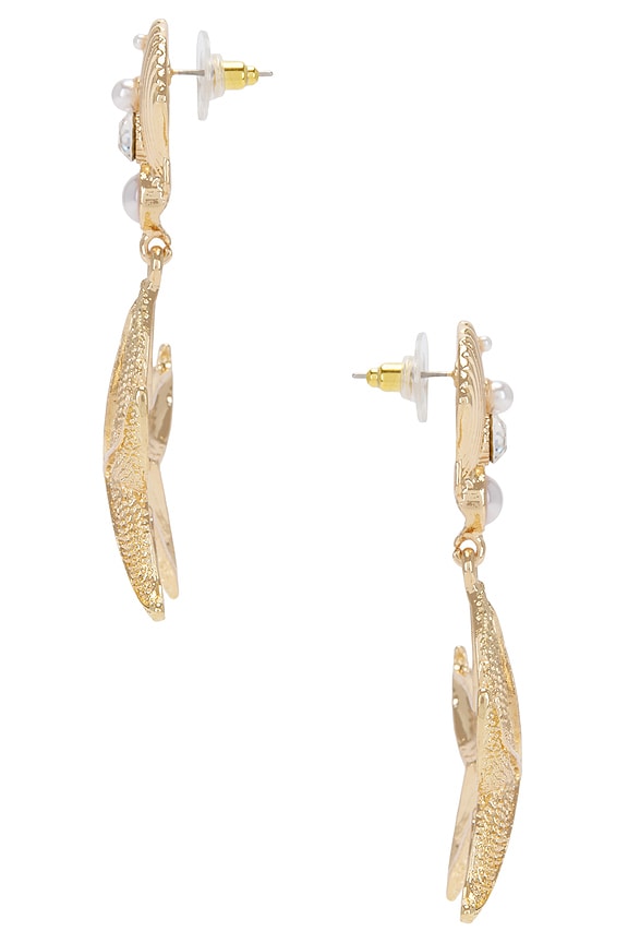 view 2 of 2 Starfish Statement Earring in Gold