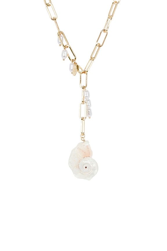 view 2 of 2 COLLAR COLGANTE SHELL in Gold