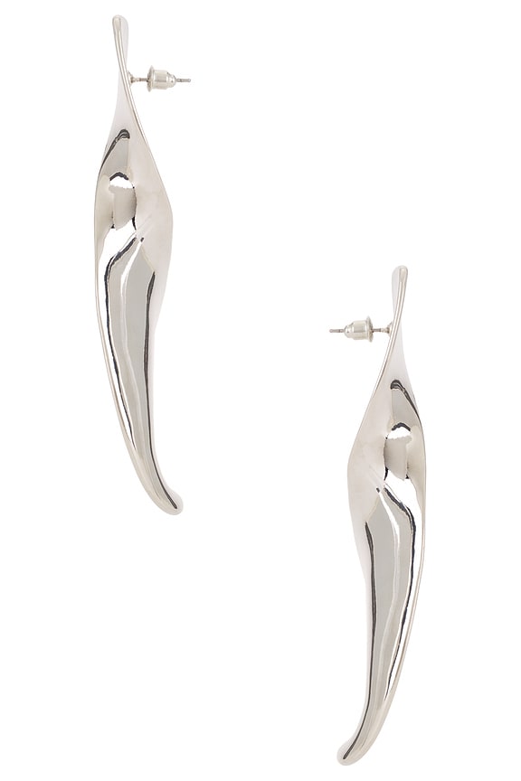 view 2 of 2 Twist Earrings in Silver