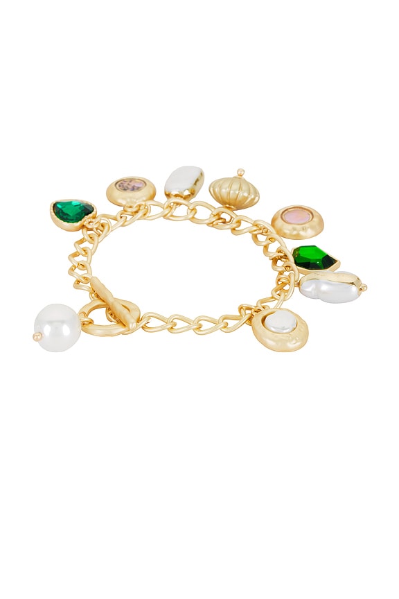 view 2 of 2 BRACELET CHAINE AVEC BRELOQUES in Gold