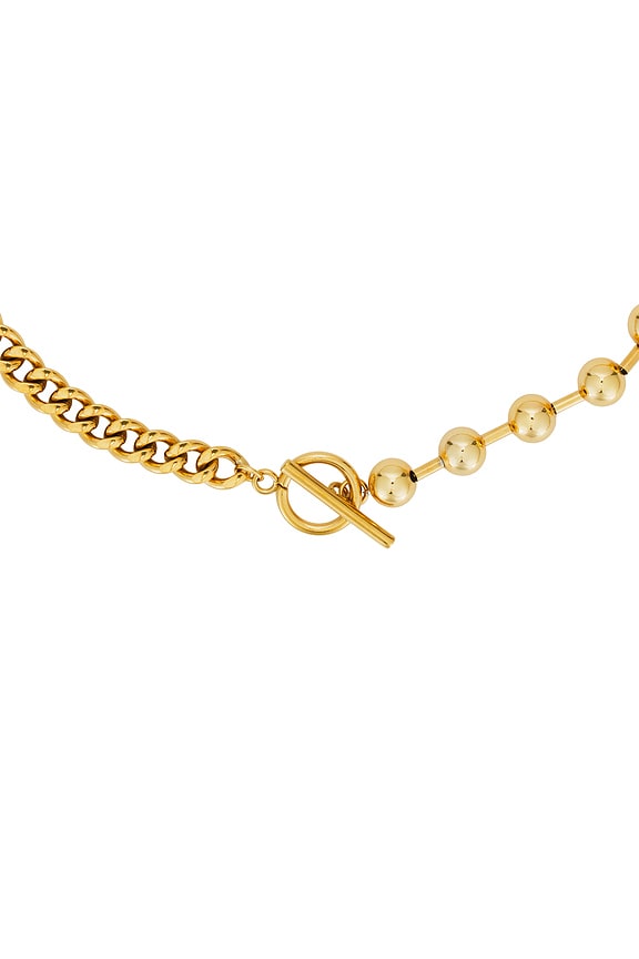 view 2 of 2 Dual Chain Choker in Gold
