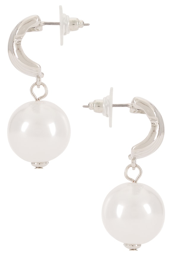 view 2 of 2 BOUCLES D'OREILLES PEARLY in Silver