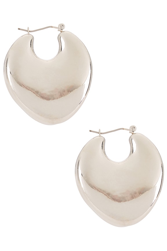 view 2 of 3 HALO 링 귀걸이 in Silver