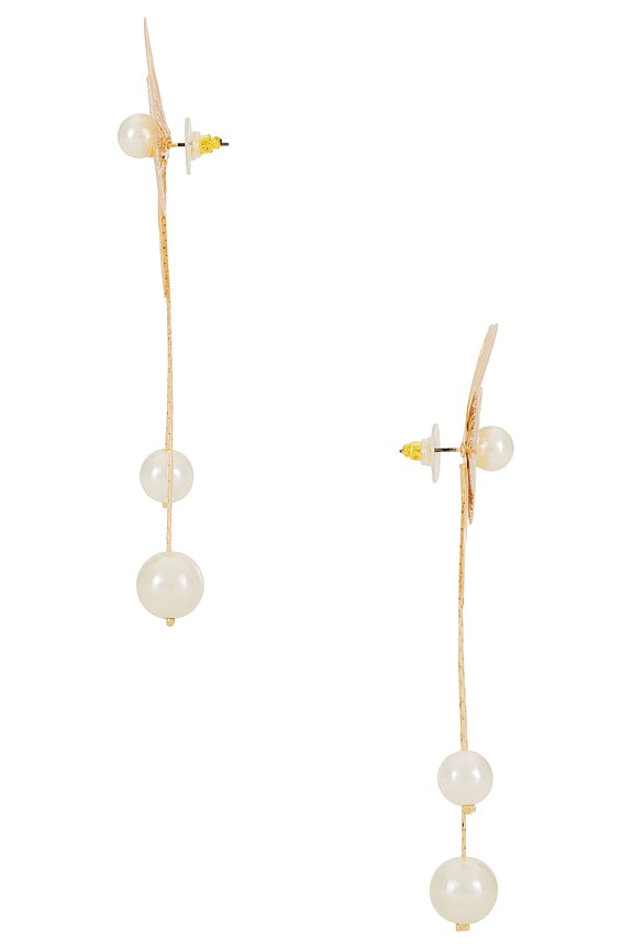 view 2 of 2 Florence Floral Earrings in Gold