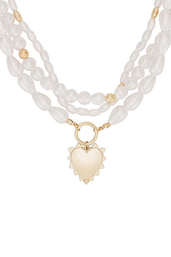 view 2 of 2 COLLAR CON ADORNOS LOVER in Gold