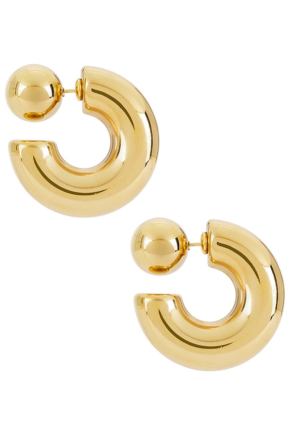 view 2 of 3 Demi Huggies Earrings in Gold