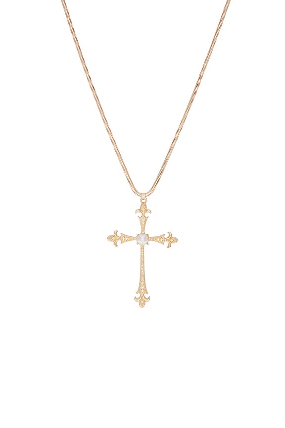 view 2 of 2 Eternal Cross Pendant Necklace in Gold