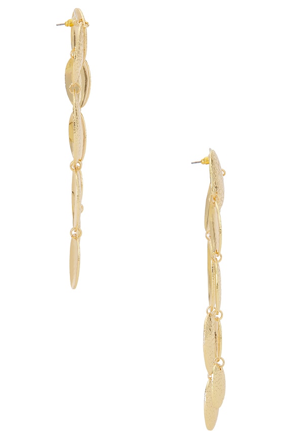 view 2 of 2 Statement Drop Earrings in Gold