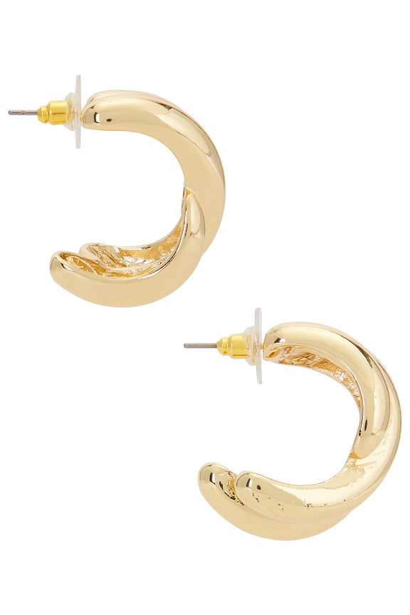 view 2 of 3 Stud Earrings in Gold