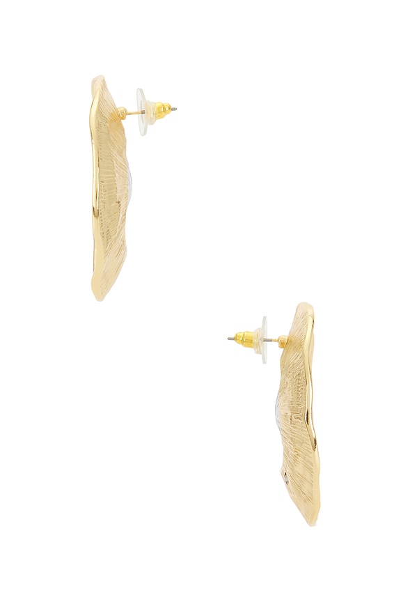 view 2 of 2 Stud Earrings in Two Tone