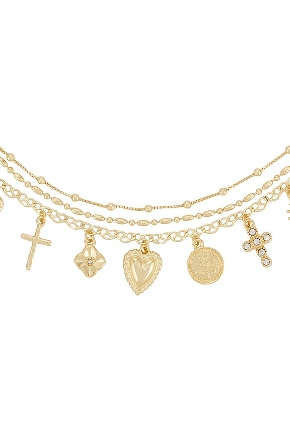 view 2 of 3 Karma Charm Necklace in Gold