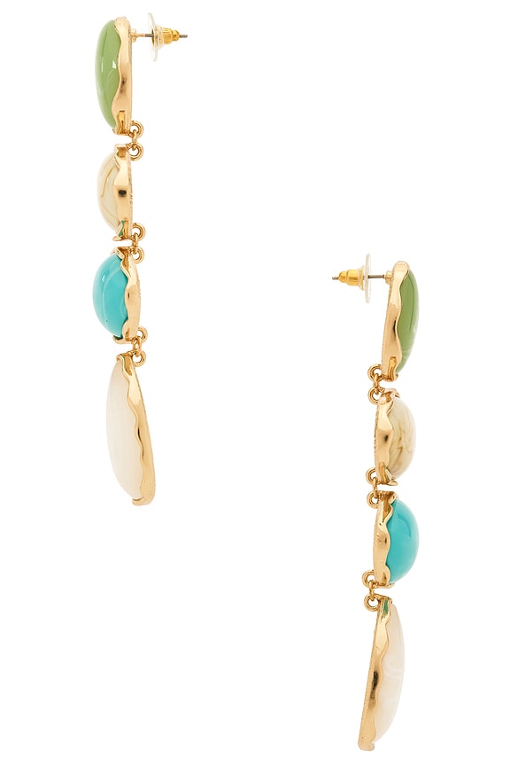 view 2 of 2 ПОДВЕСНЫЕ СЕРЬГИ CLAIRE in Multi