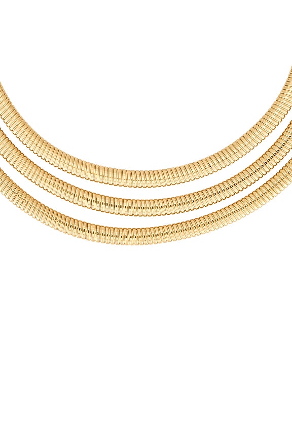 view 2 of 2 COLLIER RAS DU COU COIL in Gold