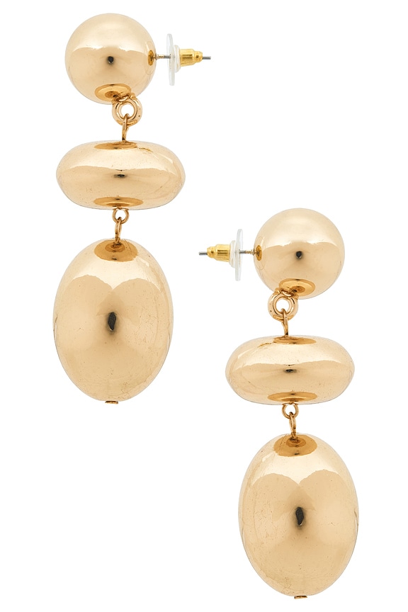 view 2 of 2 Droplet Earrings in Gold