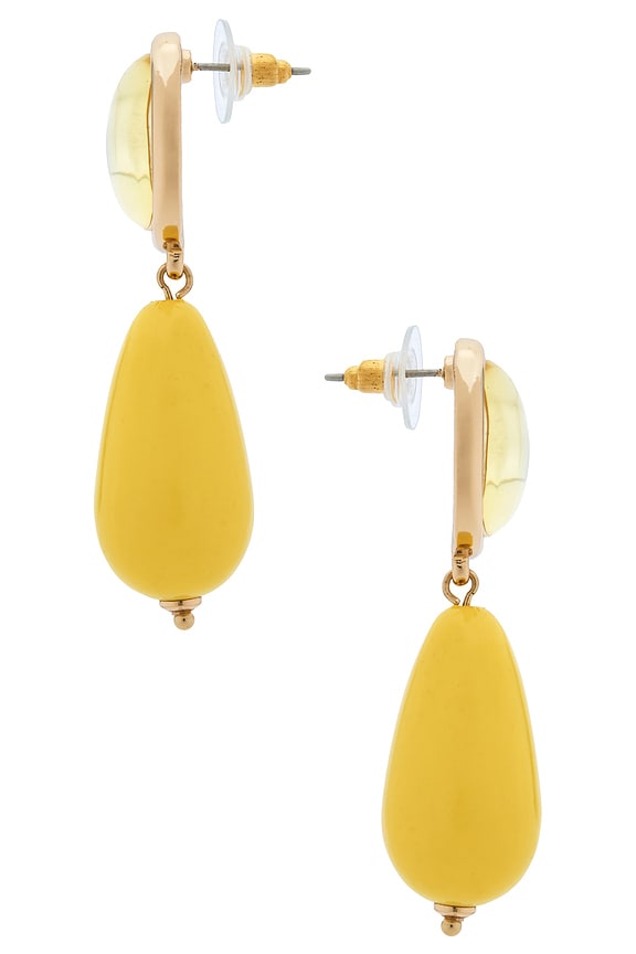 view 2 of 2 Lemon Drop Earrings in Yellow