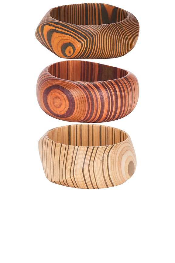 view 2 of 3 Honey Stack in Multi Brown