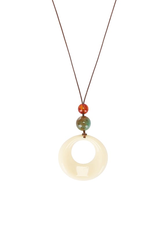 view 2 of 3 Cleo Cord Necklace in Cream & Multi