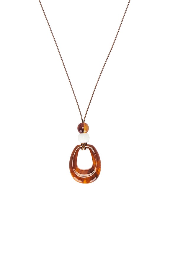 view 2 of 2 Cleo Cord Necklace in Tortoise & Multi