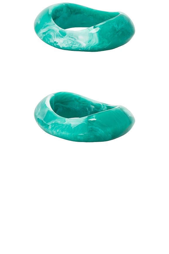 view 2 of 3 Dream State Bangles Set in Jade Green & Marble Set