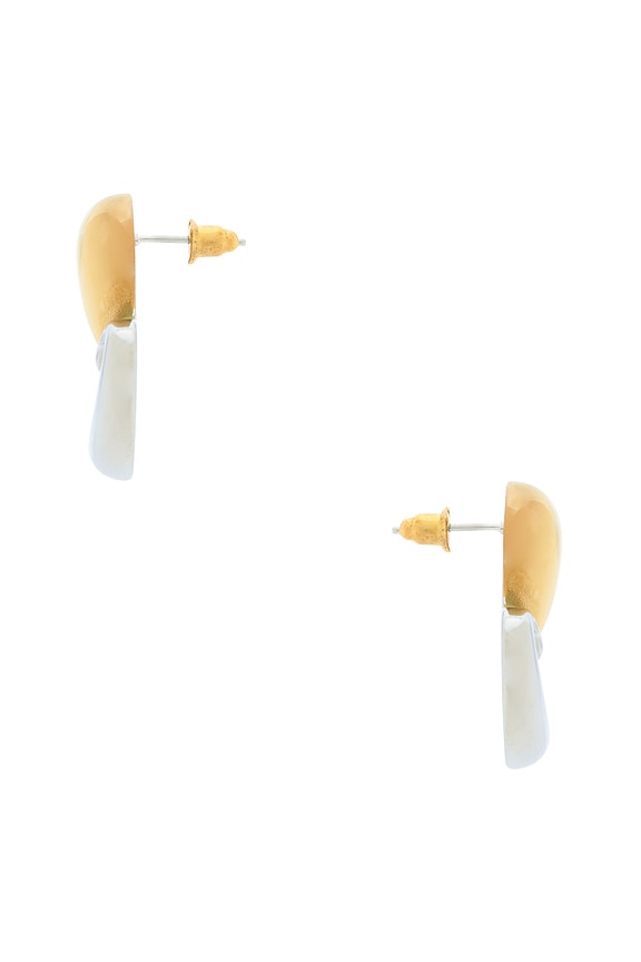 view 2 of 2 PENDIENTES LARGOS SUNFALL in Gold & Silver