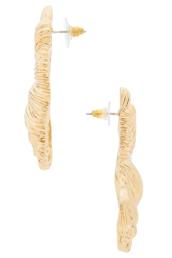 view 2 of 2 PENDIENTES DE TACHUELA THE DUNE in Gold