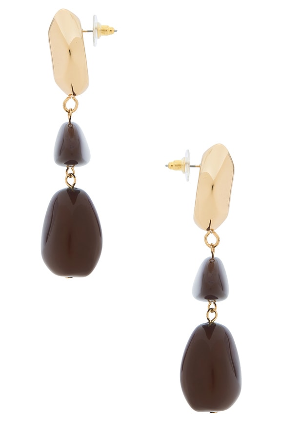 view 2 of 2 PENDIENTES LARGOS ABSTRACT in Brown