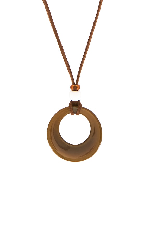 view 2 of 3 Cleo Cord Necklace in Brown