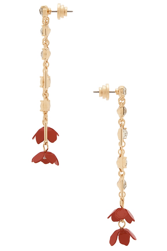 view 2 of 2 Wicked X Enchanted Droplet Earring in Red & Gold