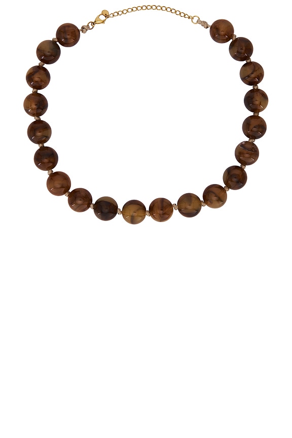 view 1 of 3 COLLAR DE CUENTAS AMBER in Brown