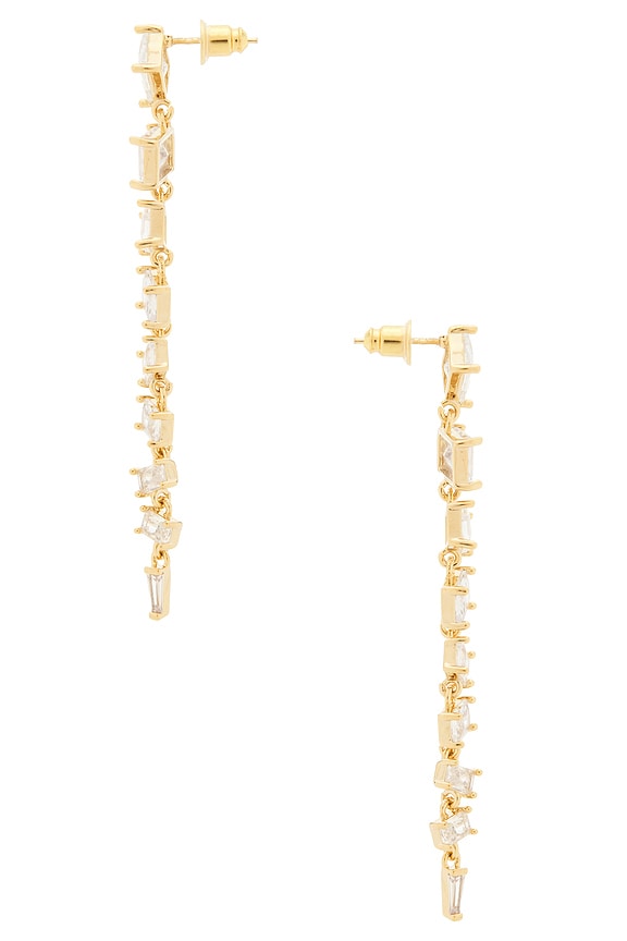 view 2 of 2 BOUCLES D'OREILLES DIAMOND in Gold & Clear