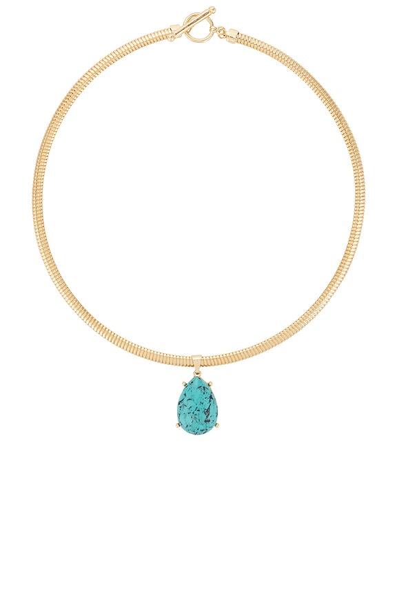 view 1 of 3 COLLAR COLGANTE in Gold & Turquoise