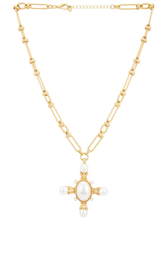 view 1 of 3 COLLAR COLGANTE in Gold & White