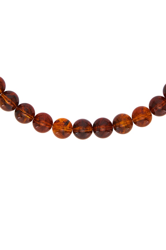 view 2 of 3 Beaded Necklace in Brown