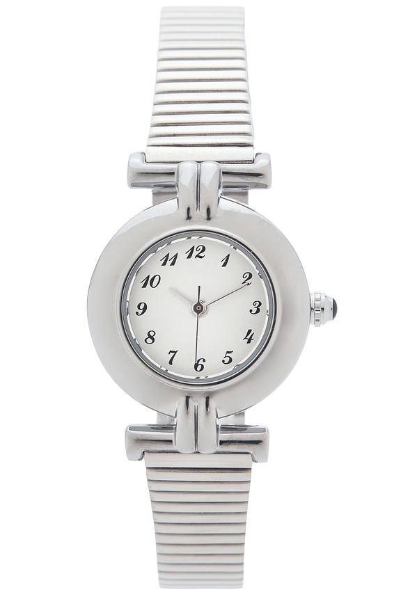 view 1 of 4 Wrist Watch in Silver & White
