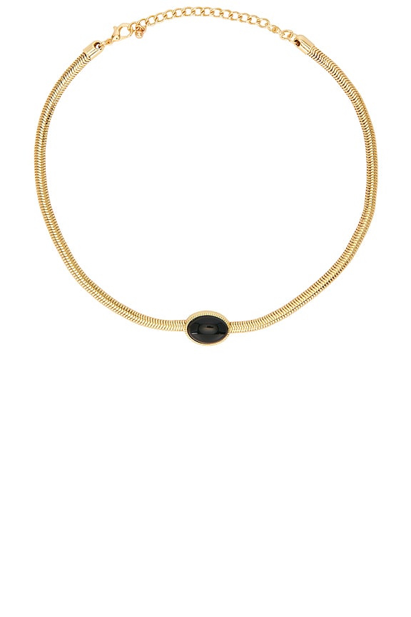 view 1 of 3 Necklace With Stone Detail in Black