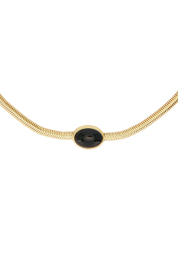 view 2 of 3 Necklace With Stone Detail in Black