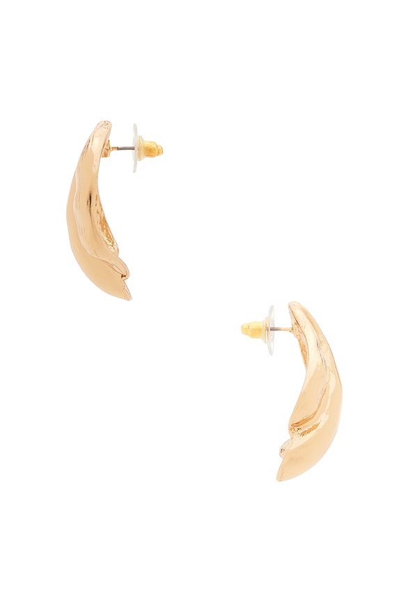 view 2 of 2 CLOUS D'OREILLES SYLVIE in Gold