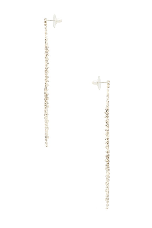 view 2 of 3 СЕРЬГИ CURVED DANGLE in Silver